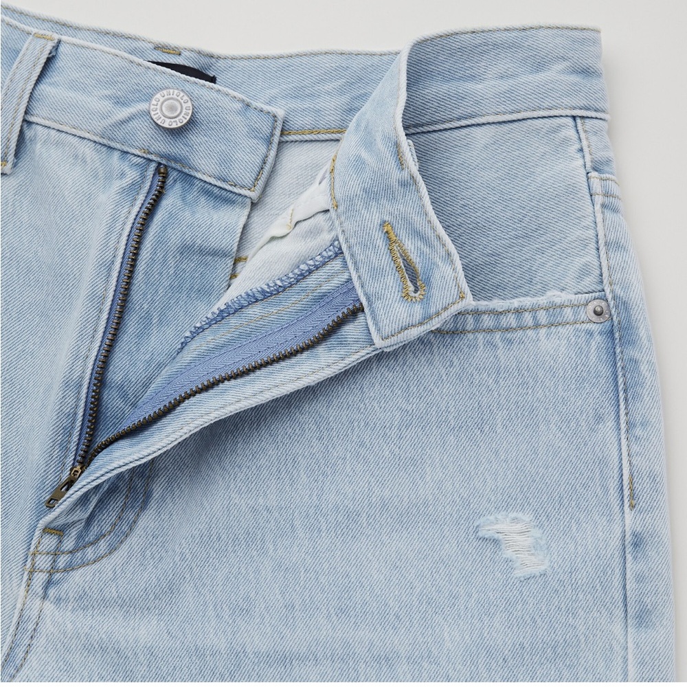 10 bucks! NWT Uniqlo High-Rise Denim Shorts 32in
